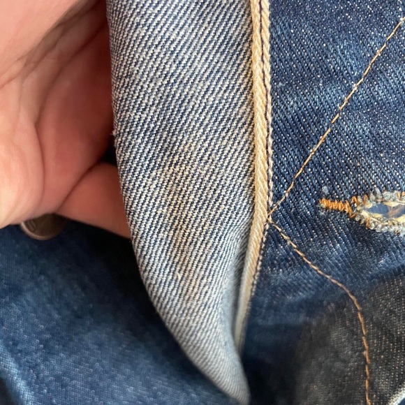 1960s Selvage Wrangler Jacket, White Label, Made in USA Selvedge - Picture 4 of 9